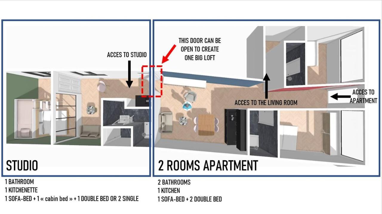Maison Francois Paris - Two Rooms Apartment & Studio - Linkable Together Eksteriør bilde